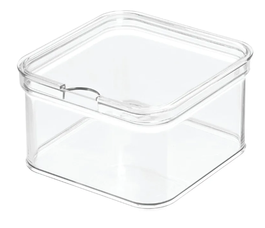 Rangement carré empilable en plastique