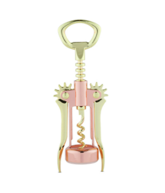 Tire-bouchon rustique cuivre et plaqué or