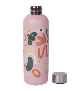 17oz Double Wall Abstract Pattern Water Bottle