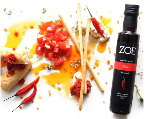 Huile d'olive infusée au chili - Zoë