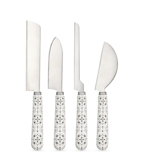 Ensemble de 4 couteaux à fromage Tiles