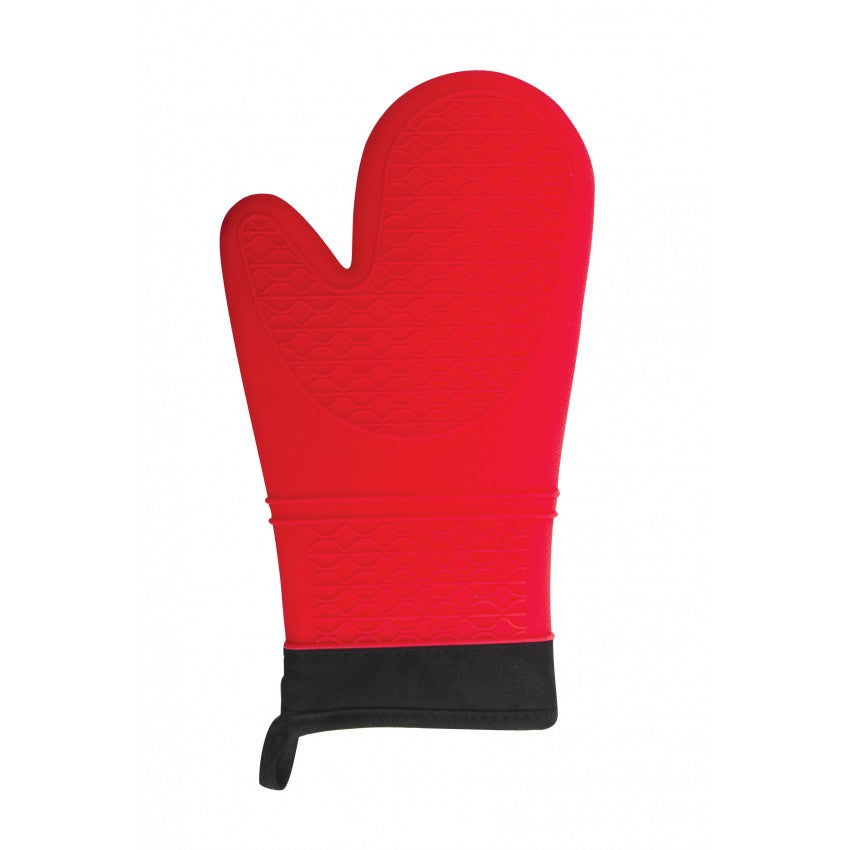 Mitaine de four rouge en silicone