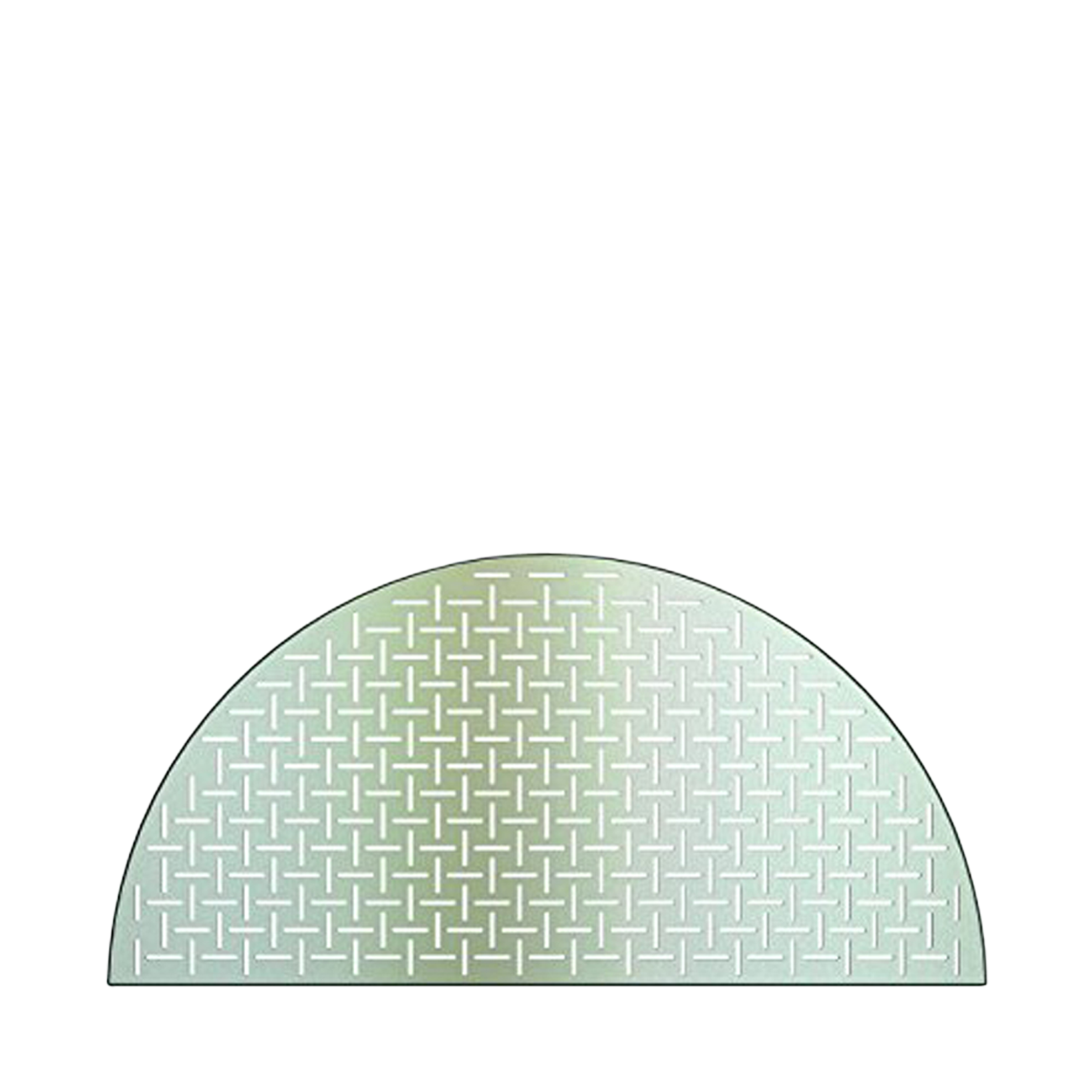 Plaque de cuisson demi-lune en acier inoxydable (poissons et légumes) pour Kamado joe