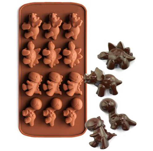 Moule en silicone pour chocolats Dinosaures