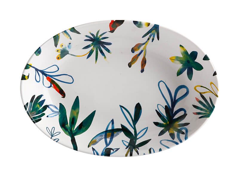 Dusk oval plate 24 cm