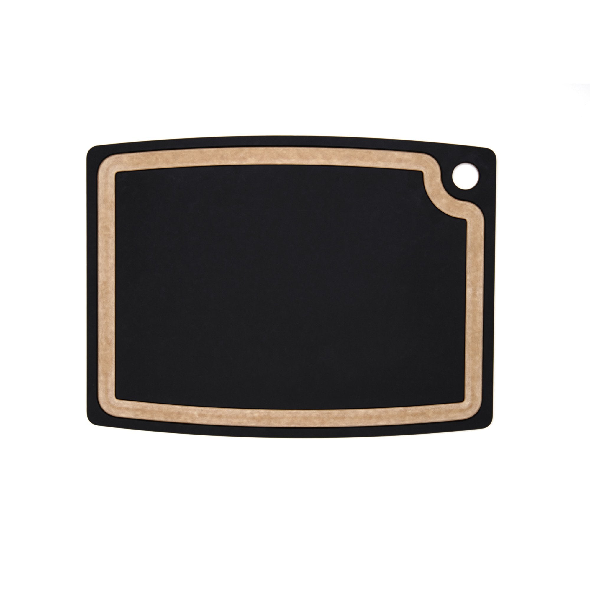 Planche à découper avec égouttoir Noir et beige - Epicurean