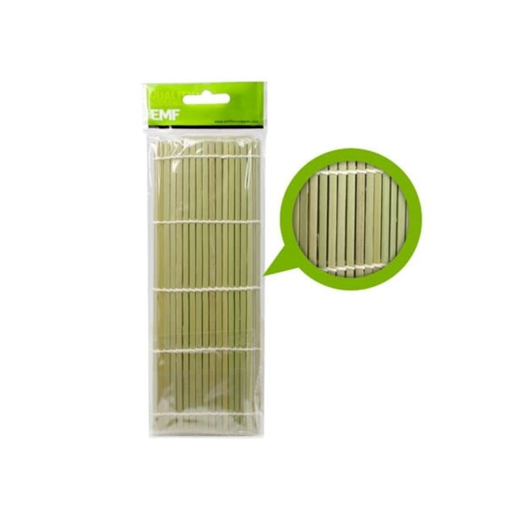 Tapis à sushi plat en bambou 27 x 27 cm