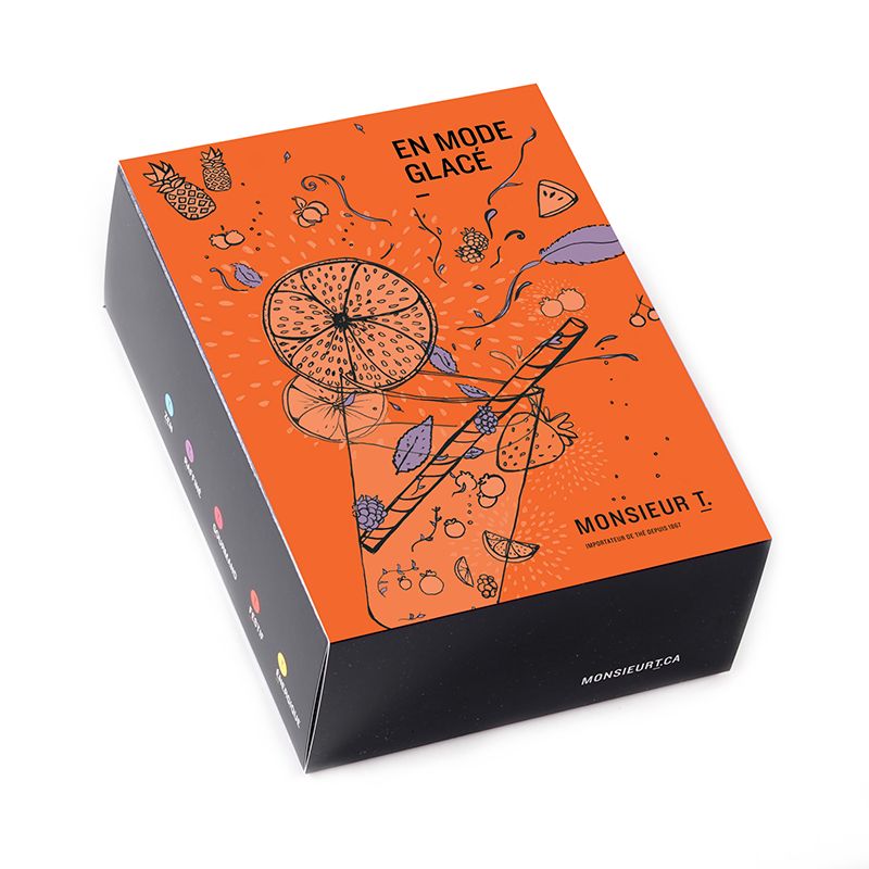 Coffret de thé en mode glacé