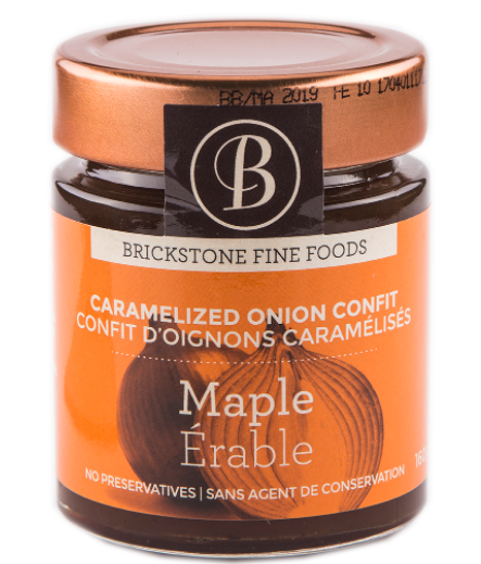 Confit d'oignons au sirop d'érable 160g - Brickstone