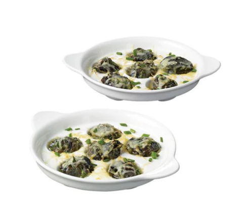 Ensemble de 2 plats à escargots
