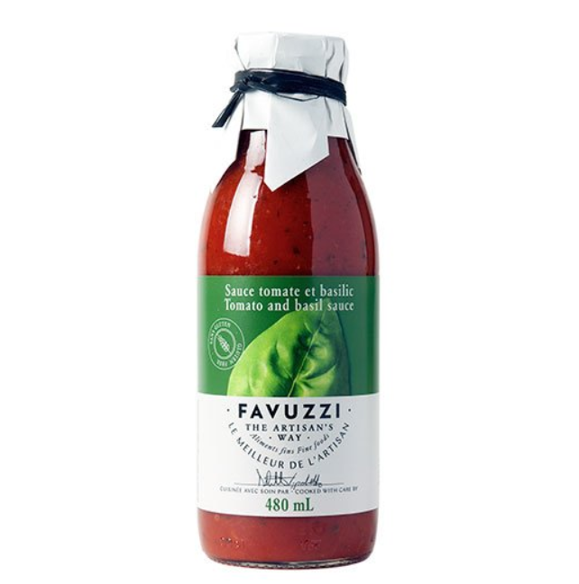 Sauce tomate et basilic 480 ml - Favuzzi