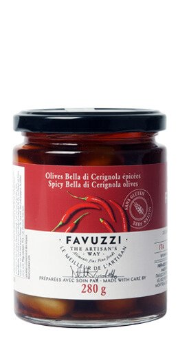 Bella di Cerignola spicy olives 280 g - Favuzzi