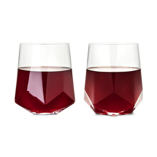 Ensemble de 2 verres à vin en cristal