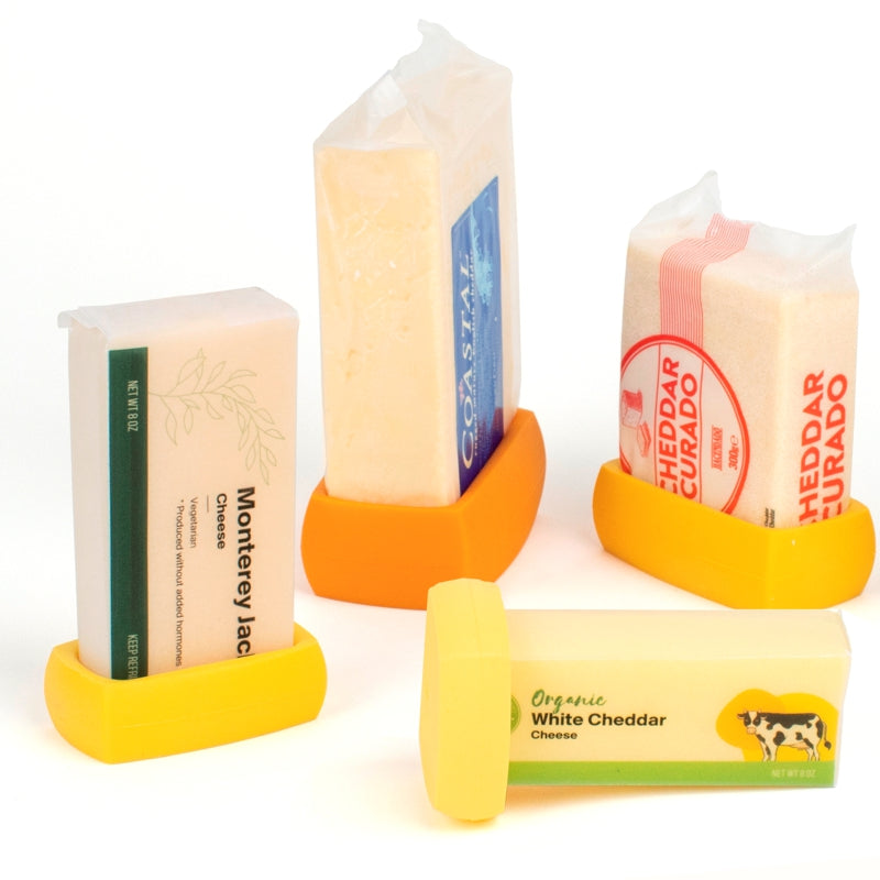 Ensemble de 4 couvercles en silicone réutilisables pour fromage
