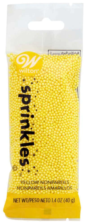 Paquet de perles décoratives jaunes