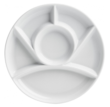 Ensemble de 4 assiettes à fondue rondes - Trudeau