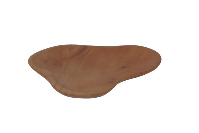 Assiette en bois de Teck 7po