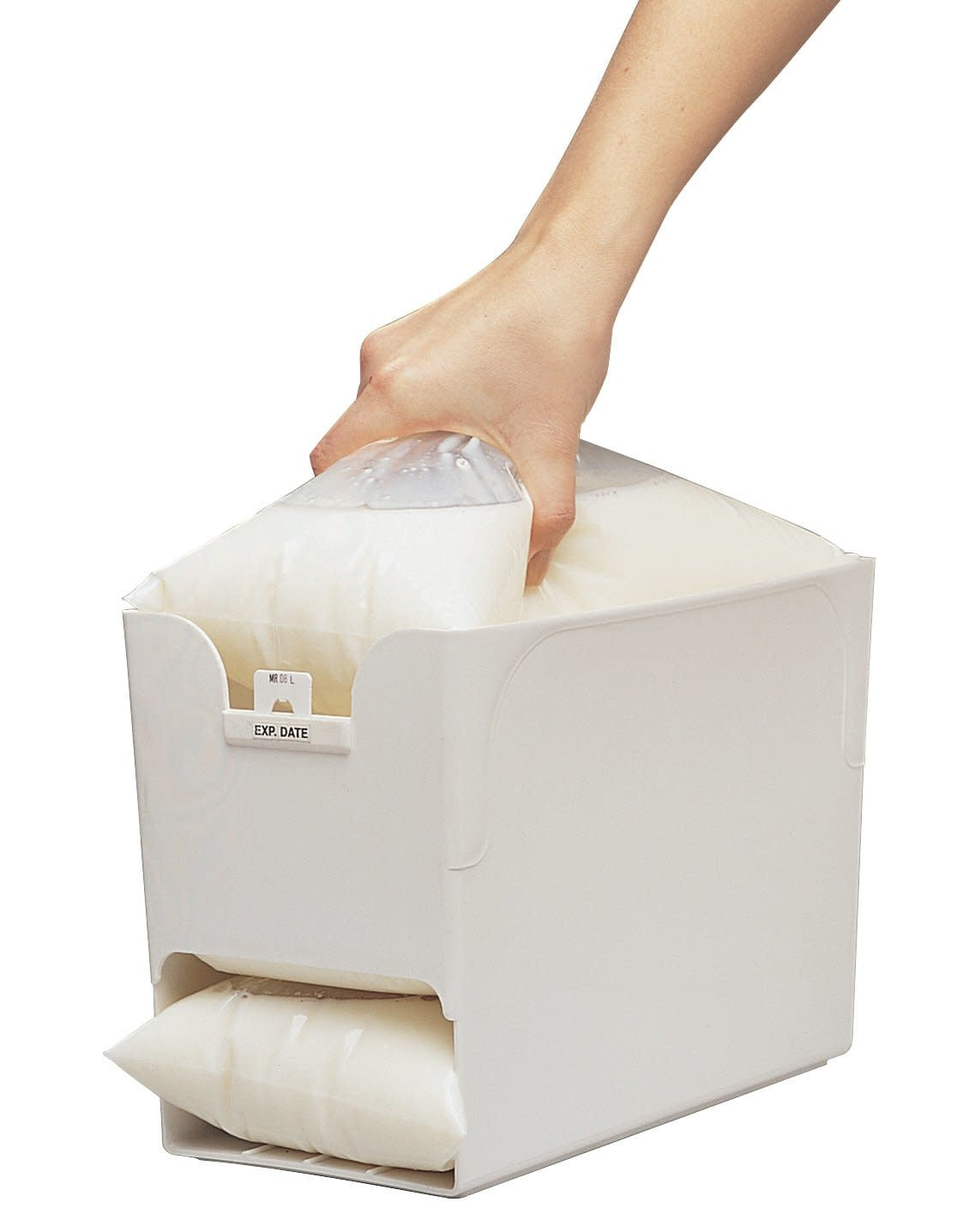 Organisateur pour sacs de lait