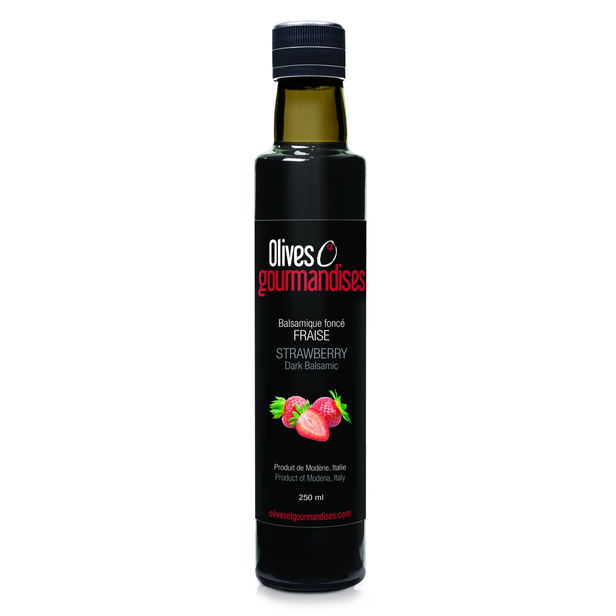 Balsamique foncé aux fraises - Olives et Gourmandises