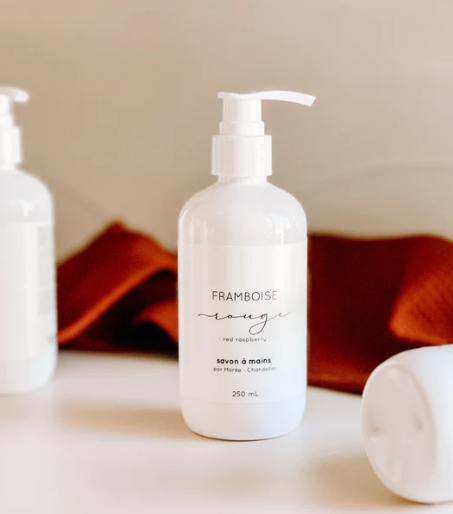 Savon à mains Framboise rouge 250 ml - Marée Chandelles