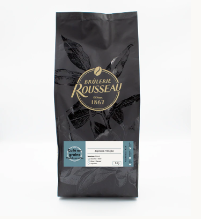French espresso coffee beans 1kg - Brûlerie Rousseau