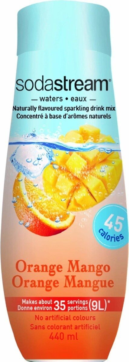 440 ml bottle of orange mango concentrate