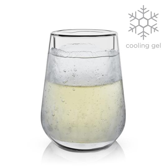 Verre à vin refroidissant double paroi 8oz