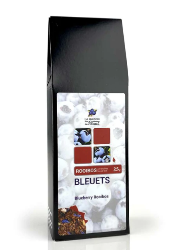 Rooibos aux bleuets 25g - La maison du bleuet