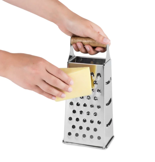 Râpe à fromage en acier inoxydable – Eugène Allard Cuisine et Tendances