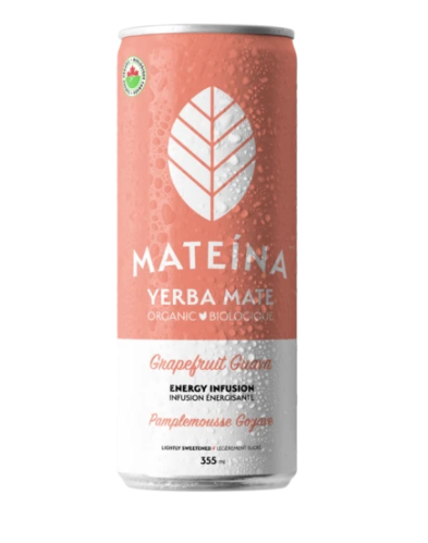 Boisson énergisante Pamplemousse et goyave 355ml - Mateina