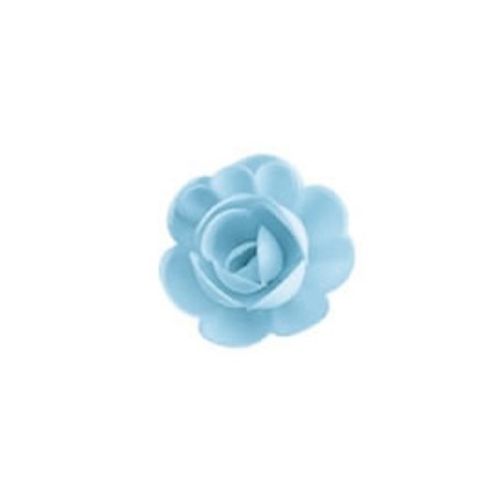 Boite de fleurs en sucre pour pâtisserie Bleu 36 unités