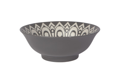 Bol gris motif Kala 8po