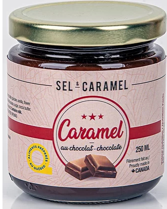 Tartinade au caramel et chocolat noir 250 ml