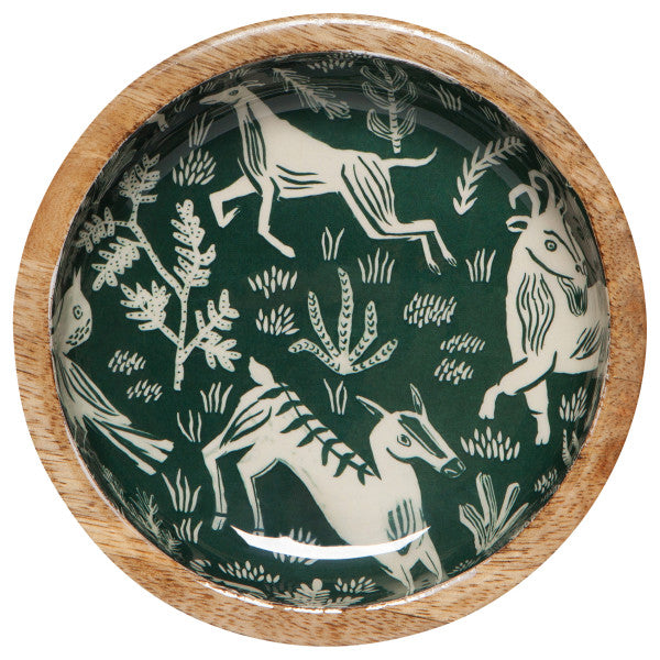 Bol en bois de manguier Vert