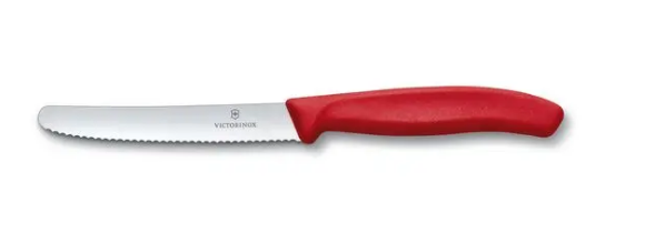 Couteau Swiss Classic dentelé Rouge 4.5 po - Victorinox