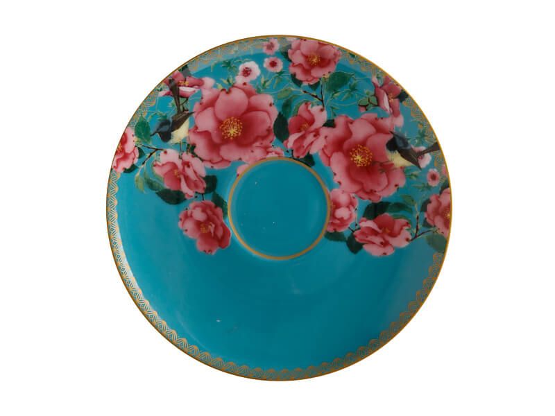 Tasse avec soucoupe Silk road Aqua 200ml