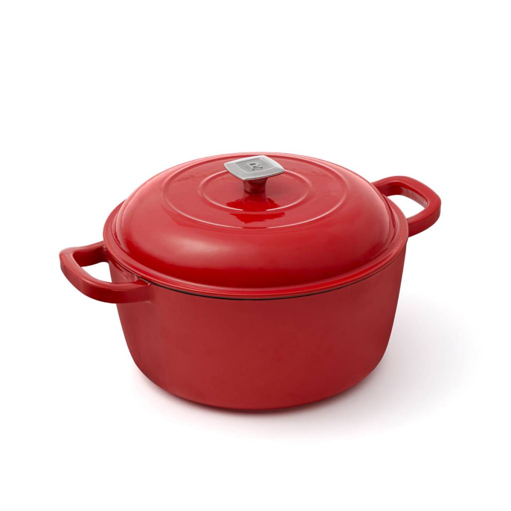 Cocotte en fonte émaillée Rouge 4.7L - Ricardo