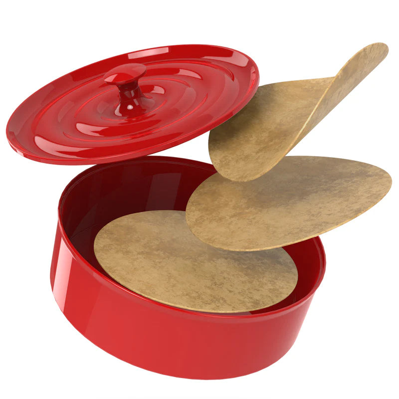 Plat de réchaud à tortillas Rouge