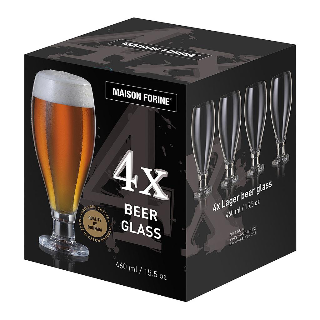 Ensemble de 4 verres à bière 460 ml