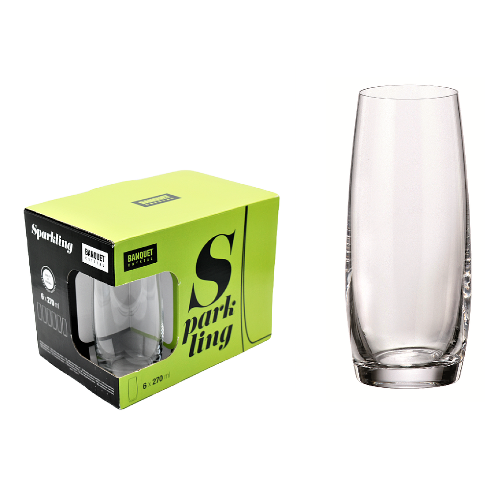 Ensemble de 6 verres à champagne 270 ml