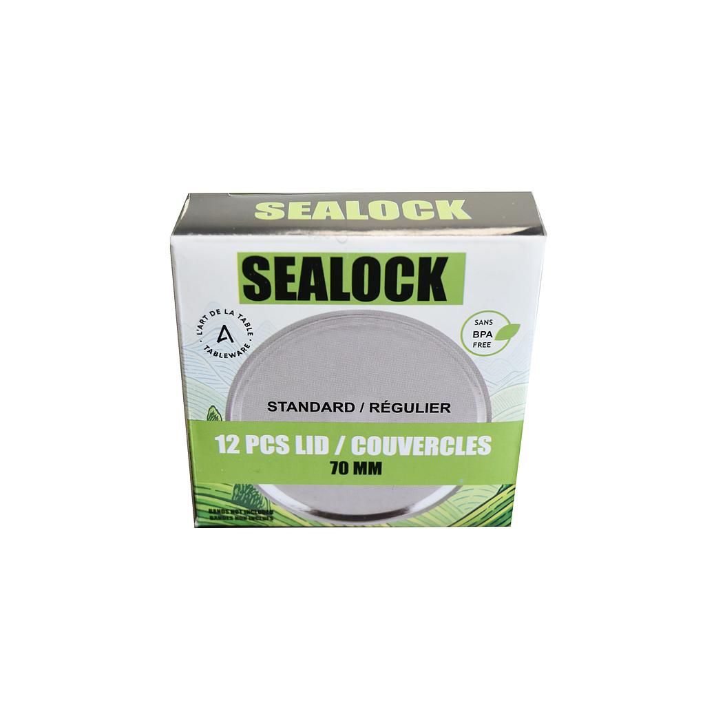 Ensemble de 12 couvercles 70mm