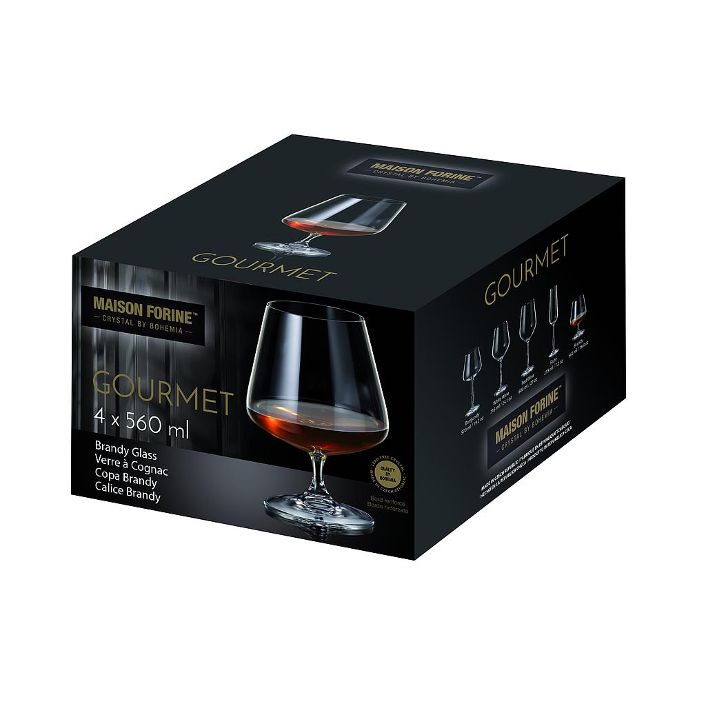 Ensemble de 4 verres à brandy 560 ml