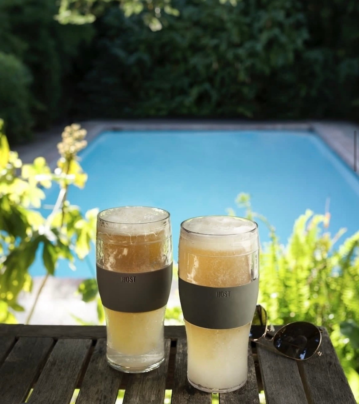 Ensemble de 2 verres à bière refroidissants 16oz