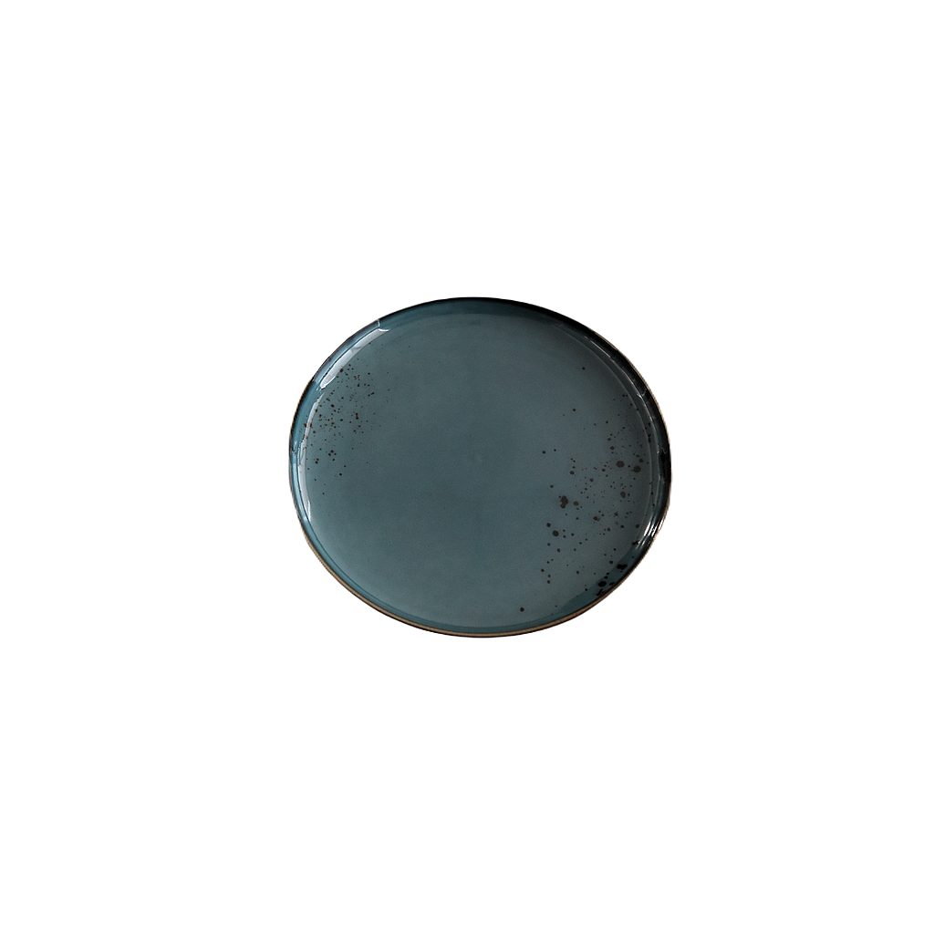 Terra Dark Blue Round Plate 7 in