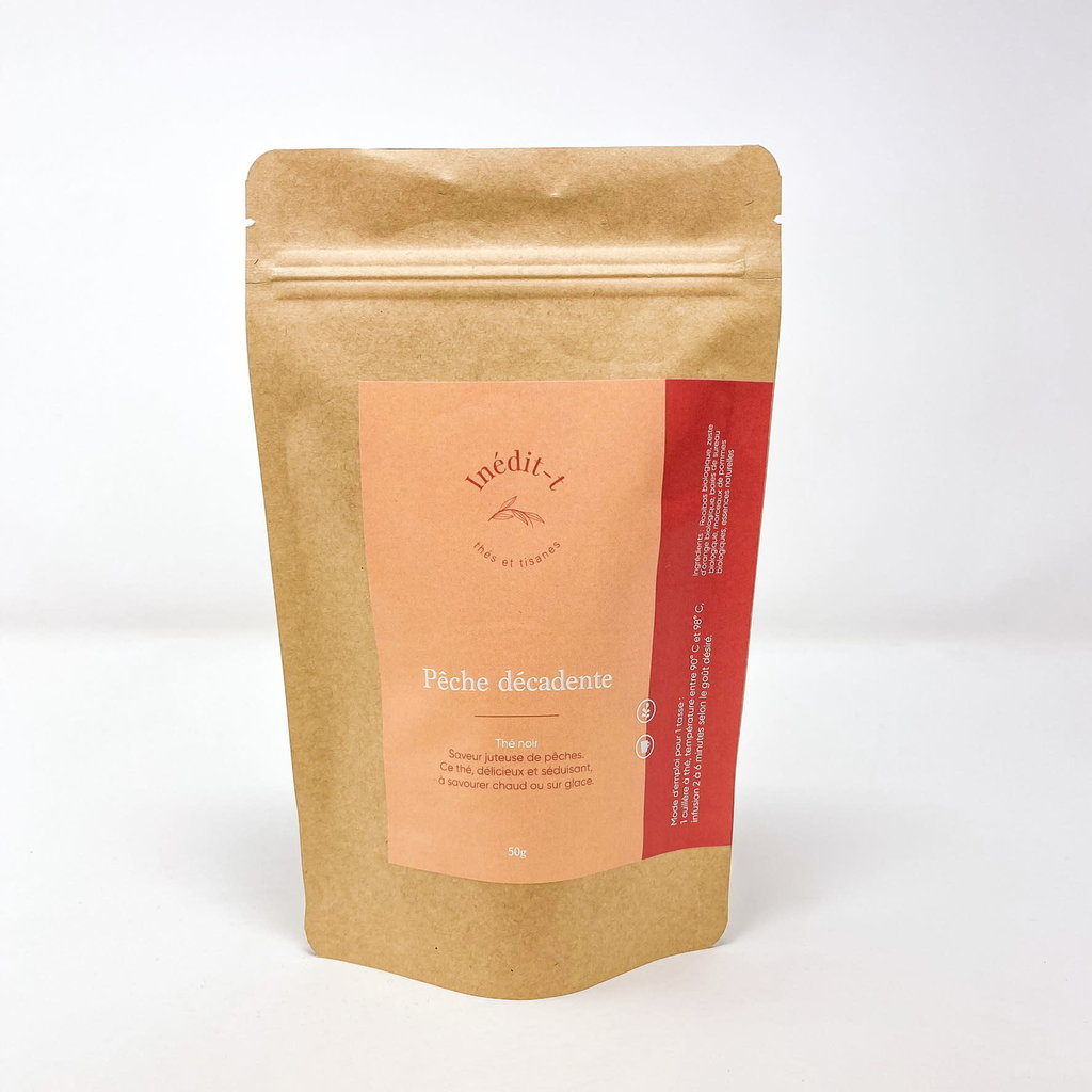 Thé noir pêche décadente 50g