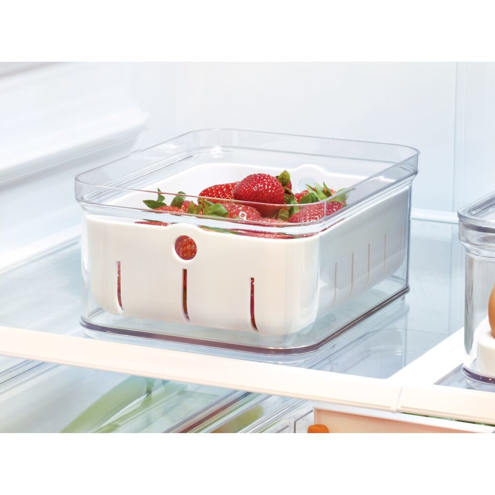 Plastic refrigerator fruit storage