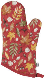 Red Autumn Oven Mitt