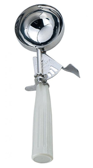 Cuillère à crème glacée 3 1/4oz Ivoire - Omcan