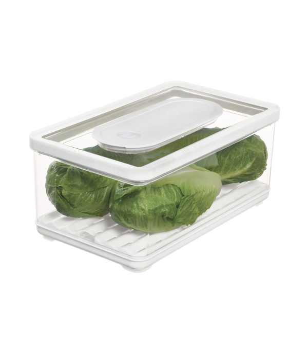 Rangement avec tapis de conservation pour réfrigérateur rectangulaire