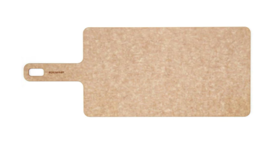 Planche à découper rectangulaire avec poignée Beige - Epicurean